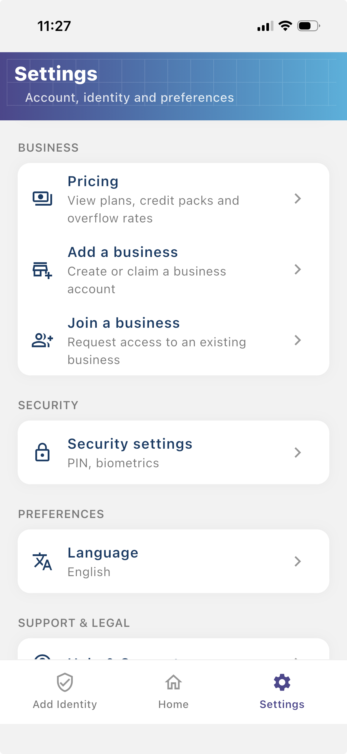 Add business in Checkify app
