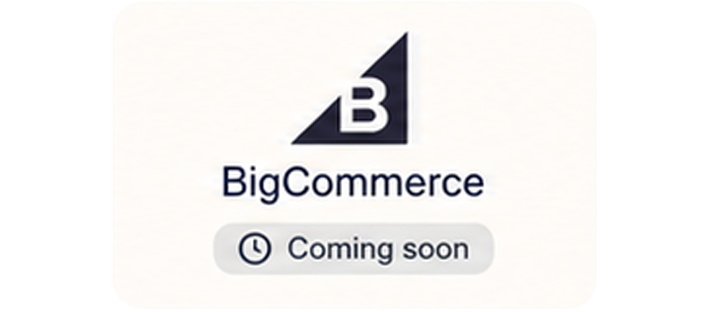BigCommerce — Coming soon