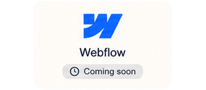 Webflow — Coming soon